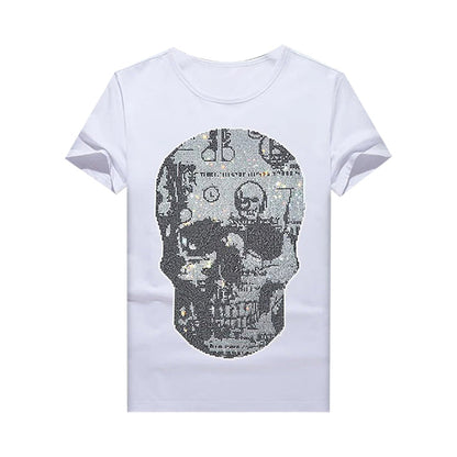 Belt Rhinestone Limited Edition Skull Rhinestone T-shirt