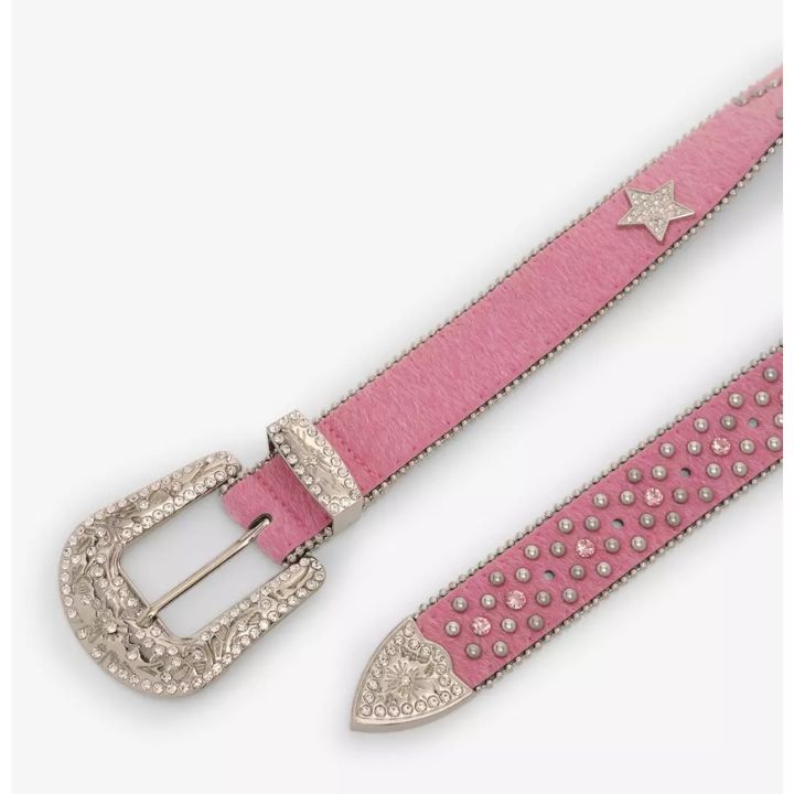 Pink Star Bling Rhinestone Belt – BRS-153