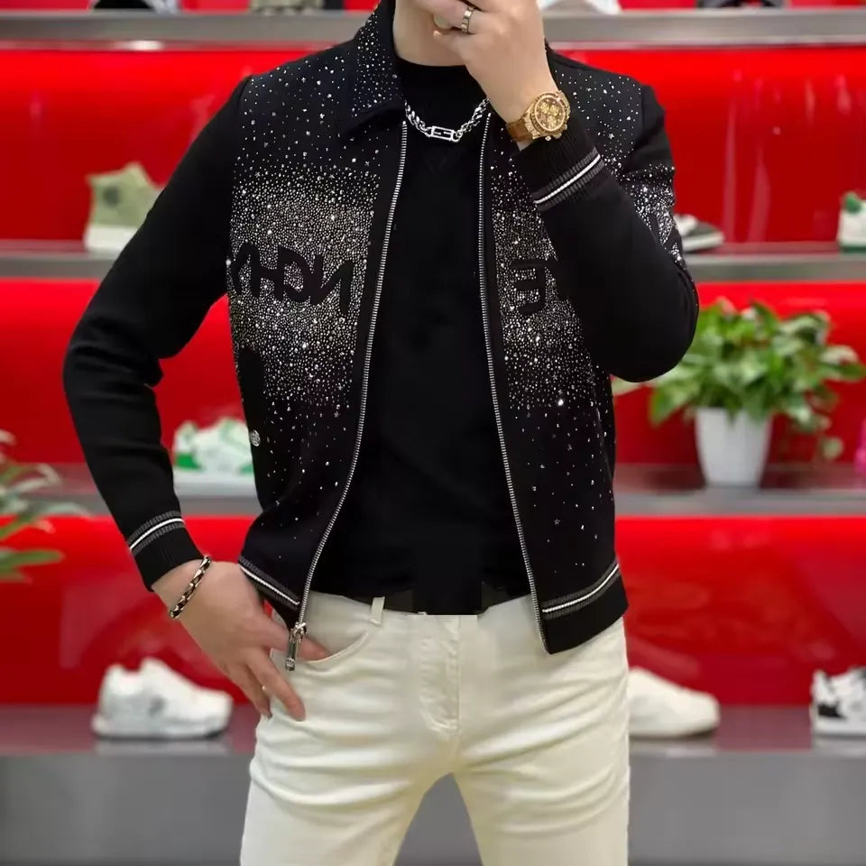 Rhinestone Embellished Jacket