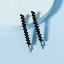 Crystal Rhinestone Hair Pins (Set of 2) - Geometric Hair Clips for Women