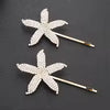 Crystal Rhinestone Hair Pins (Set of 2) - Geometric Hair Clips for Women