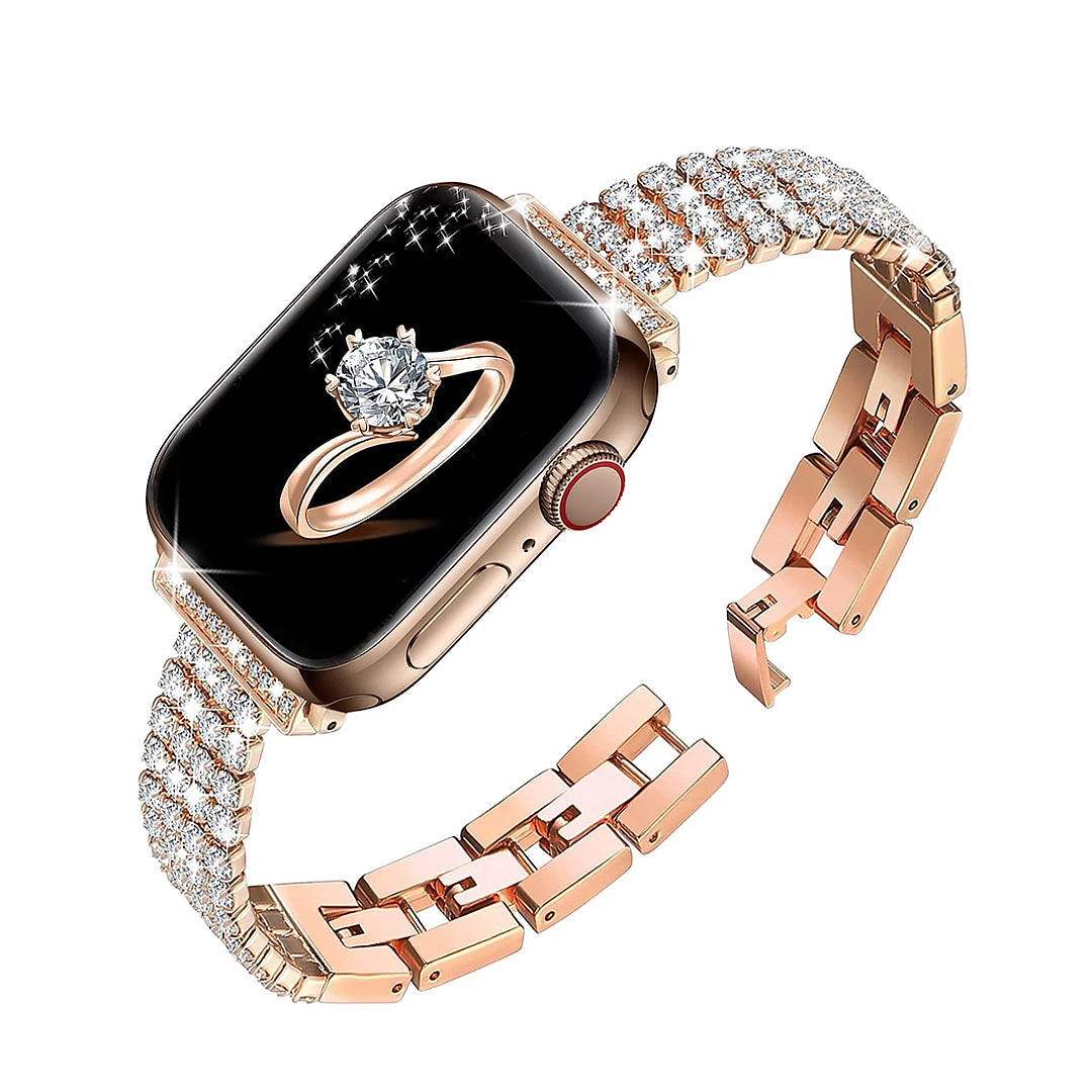 Bling Rhinestone Apple Watch Metal Band