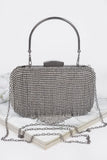 Women's Handbag Rhinestone Fringe Clutch - BROADWAY - BYMANYC ® New York