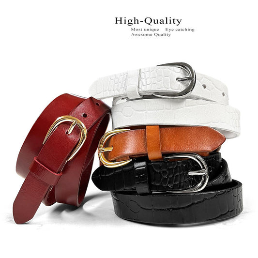 Kids Belt Girls Belt 100% One Piece Full Grain Genuine Leather Casual Belt 1"(25mm) wide