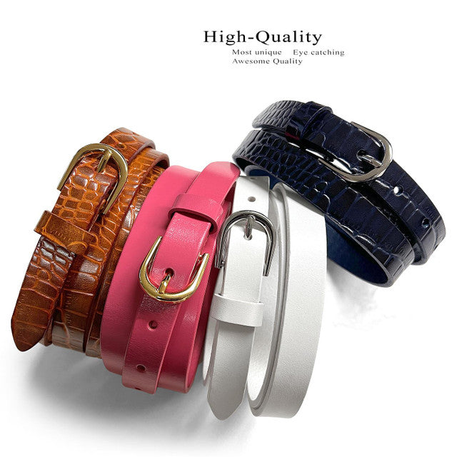 Kids Belt Girls Dress Belts 100% One Piece Full Grain Genuine Leather Casual Belt 3/4"(19mm) wide