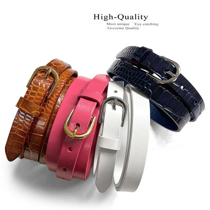 Kids Belt Girls Dress Belts 100% One Piece Full Grain Genuine Leather Casual Belt 3/4"(19mm) wide