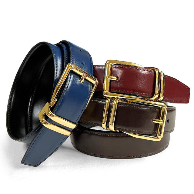 Kids Belt Boys Girls Belt Genuine Leather Dress Belt 1-1/8"(30mm) Wide