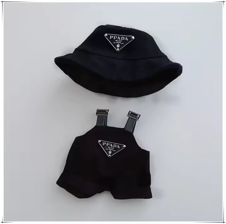 17cm Labubu Mini Doll Clothes Set Outfit with Hat Labubu II Doll Accessories for Party Sitting & DIY Play