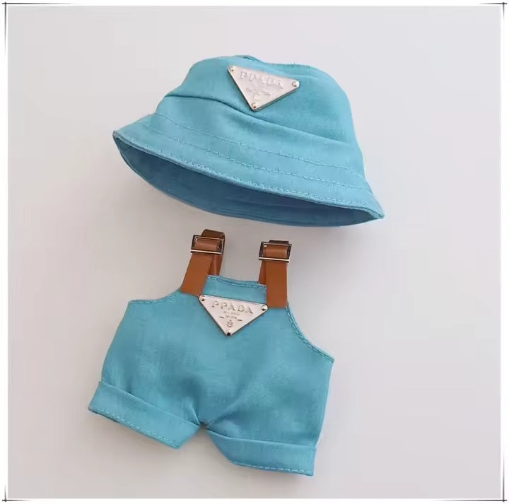17cm Labubu Mini Doll Clothes Set Outfit with Hat Labubu II Doll Accessories for Party Sitting & DIY Play