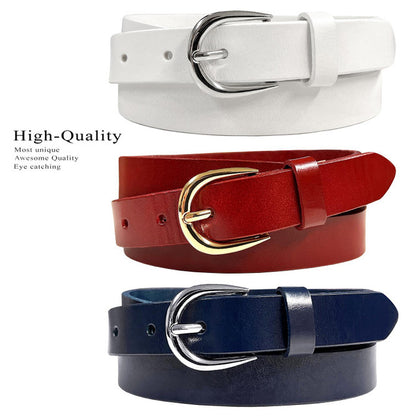 Kids Belt Girls Belt 100% One Piece Full Grain Genuine Leather Casual Belt 1"(25mm) wide