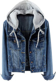 denim jacket with detachable hoodie