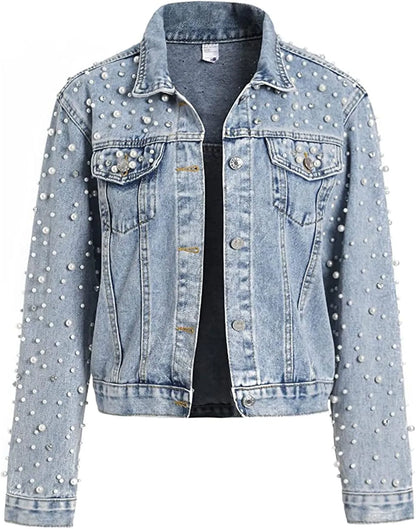 embellished denim jacket