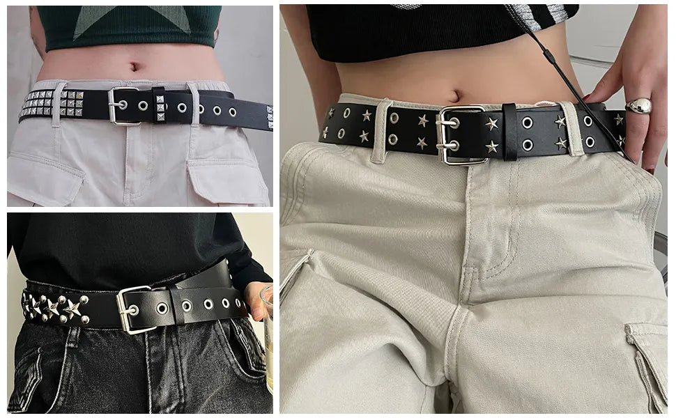 emo punk waist belt