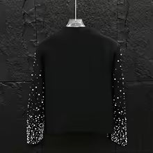 Luxury Rhinestone Coat for Men and Women - Shiny Designer Statement Outerwear