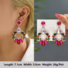 multicolor crystal earrings