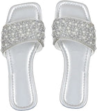 pearl embellished flats