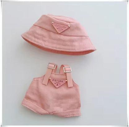 17cm Labubu Mini Doll Clothes Set Outfit with Hat Labubu II Doll Accessories for Party Sitting & DIY Play