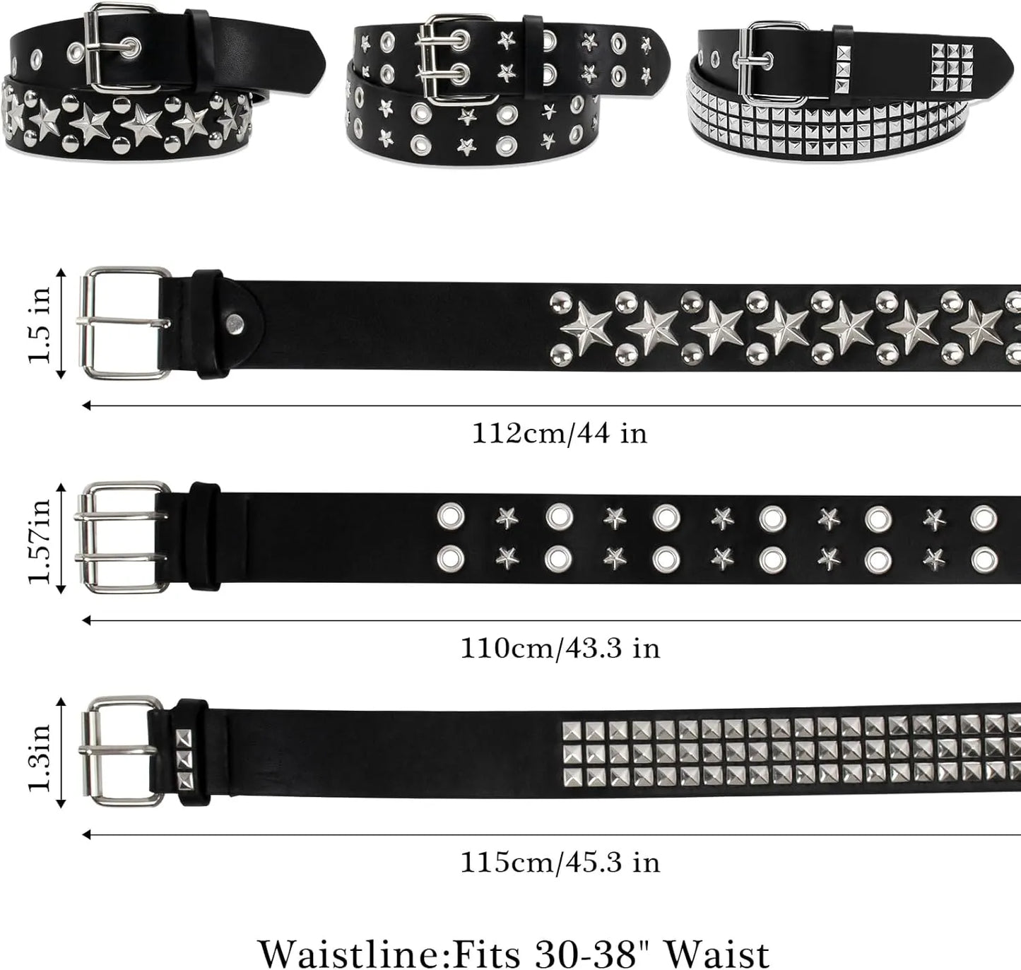 punk belt women men