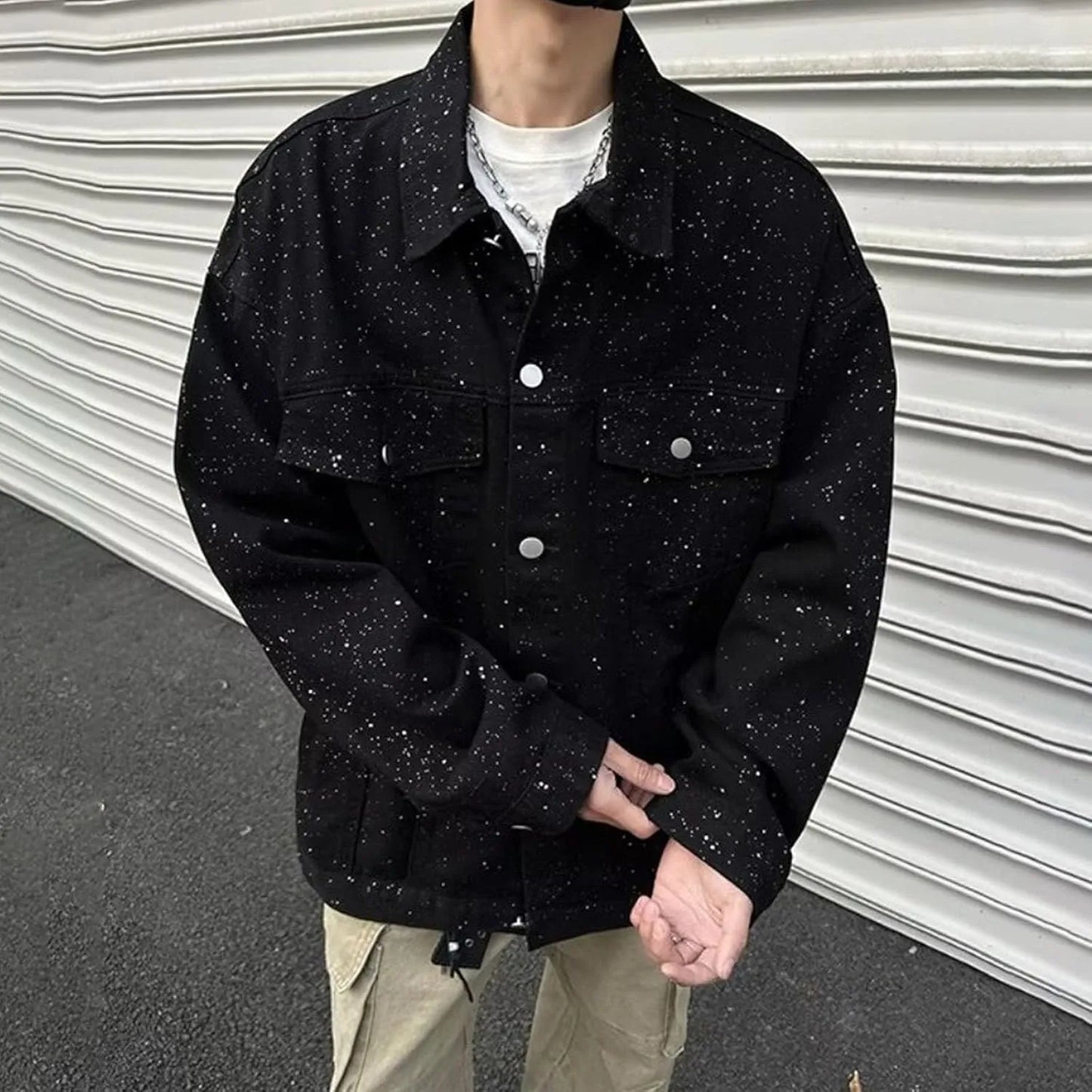 sparkling denim jacket