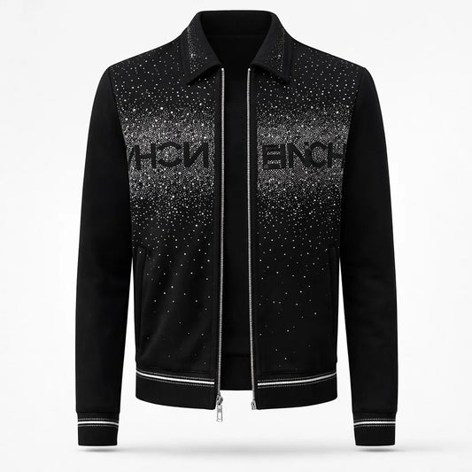 Men’s Rhinestone Embellished Jacket - bling bling jacket